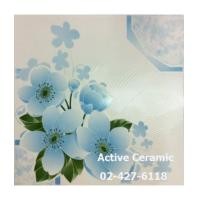 ราคา Sosuco กระเบื้องปูพื้น ดอกเวียงใต้-ฟ้า (A) 12X12 นิ้ว