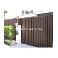 ราคา ประตูรั้วเหล็กผสมไม้เทียม (4549980)