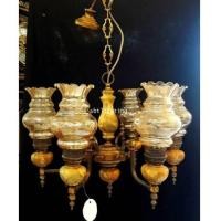 ราคา โคมไฟทองเหลือง ทองสำริด และโป๊ะแก้วโบราณ งานอิตาลี (6977804)