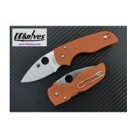 ราคา มีดพับ Spyderco Lil Native CPM-REX 45 Blade, Orange G10 Handles, Sprint Run (C230GPBORE) (7428052)