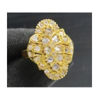 ราคา แหวน เพชรซีก หน้าโล่ห์ ทอง90 งานเก่า หลุดจำนำ สวยมาก นน. 4.58 g (7507076)