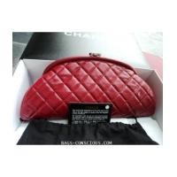 ราคา Chanel timeless clutch/red quilted caviar brand new (4827987)