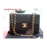 ราคา chanel classic vintage super jumbo/quilted leather with gold hardware (2160332)