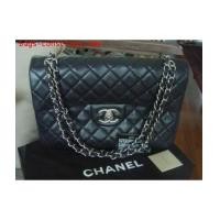 ราคา chanel classic flap super jumbo black quilted caviar leather/brand new (2119934)