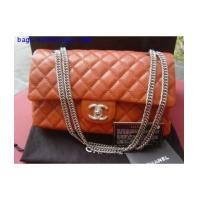ราคา chanel classic double flap/glazed lamb skin10"/salmon color (2003112)
