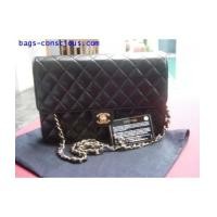 ราคา chanel classic single flap/single gold chain10\"/quilted lamb skin (1782302)