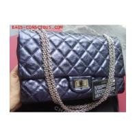 ราคา chanel reissue navy blue metallic227 (1769068)