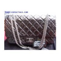ราคา chanel reissue black metallic227/silver chain (1765675)