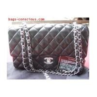 ราคา chanel classic double flap/double silver chain10\"/quilted lamb skin (1759099)