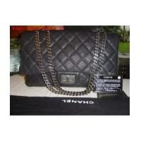 ราคา chanel jumbo distress caviar with antique chain/black (1565972)