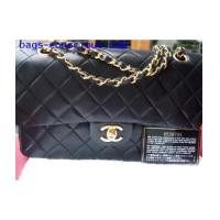 ราคา chanel classic double flap quilted lamb skin/double gold chain (1529453)