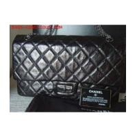 ราคา chanel black metallic reissue227/crackled calf skin/silver chain (1505470)