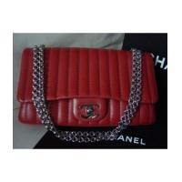 ราคา chanel classic flap mademoiselle ligne10"/tomato red (1444881)