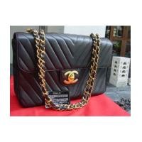 ราคา chanel vintage super jumbo classic flap14" (1417271)