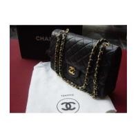 ราคา chanel classic flap10"/black quilted lamb skin,double chain (1371050)