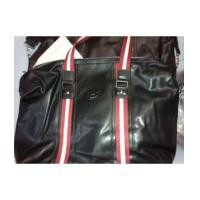 ราคา กระเป๋าสะพายข้าง เอกสาร Bally หนังดำแถบแดง (5328873)