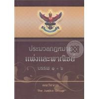 หนังสือ ประมวลกฎหมายแพ่งและพาณิชย์ บรรพ 1-6 แก้ไขใหม่ 2559 (ISBN:9786162602252)