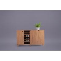 ราคา Eggwhite ตู้รองเท้าบานเลื่อน PERD Slide Shoe Cabinet สีไวท์โอ๊ค W150 cm (10030456)