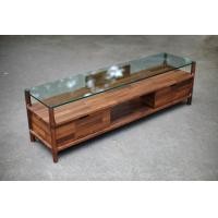 ราคา TAKEHOMEDESIGN ชั้นวางทีวี วางเครื่องเสียง ARCH Collection ตู้ไม้วอลนัทจ๊อยจริงสีโทนน้ำตาลเข้ม ท๊อปกระจกนิรภัย(tempered) ชั้นวางของไม้จริงโปร่งโล่ง กว (10038131)