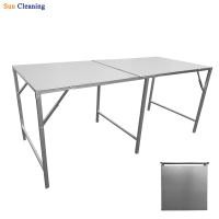 ราคา Sun Brand โต๊ะเหล็กพับ แบบแผ่นเมทัลชีท 75x180x75 cm. 75x180x75 cm. เงิน (10068719)