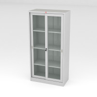 ราคา Luckyworld ตู้บานเลื่อนกระจกสูง สีขาว ขนาด 91.4 x 45.7 x 183 ซม. รุ่น ksG-914-TG (10100386)