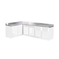 ราคา SANKI ตู้ครัวเข้ามุม พร้อมอ่างซิงค์หลุมเดี่ยว The kitchen สีขาว บาน 50 (10114439)