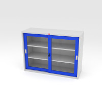 ราคา Luckyworld ตู้บานเลื่อนกระจก รุ่น ksG-120_RG สีน้ำเงิน ขนาด 118.8 x 40.8 x 87.7 ซม. (10100398)