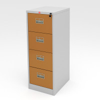 ราคา Luckyworld ตู้เก็บเอกสาร สีน้ำตาล 4 ลิ้นชัก รุ่นKCDX-4-EG ขนาด 46.6 x 61.4 x 132.2 ซม. (10100347)