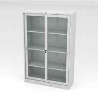 ราคา Luckyworld ตู้บานเลื่อนกระจกสูง สีขาว ขนาด 118 x 45.7 x 183 ซม. รุ่น ksG-120K-TG (10100391)