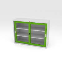 ราคา Luckyworld ตู้บานเลื่อนกระจก สีเขียว ขนาด 118.8 x 40.8 x 87.7 ซม. รุ่น ksG-120_GG (10100404)