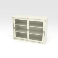 ราคา Luckyworld ตู้บานเลื่อนกระจก สีครีมเมทัลลิค ขนาด 118.8 x 40.8 x 87.7 ซม. รุ่น ksG-120_MC (10100406)