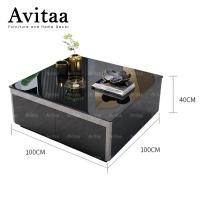 ราคา Avitaa Avitaa | โต๊ะกาแฟ รุ่น Quilla Silver L100cm*W100cm*H40cm (10180135)