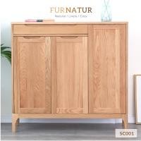 ราคา FURNATUR ตู้เก็บรองเท้า Minimal ไม้ (10190013)