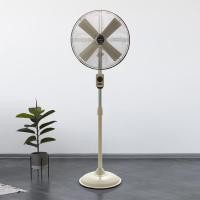ราคา Bungalow Fan พัดลมเหล็กตั้งพื้น ทรงวินเทจ ขนาด 16 นิ้ว CAPRI STAND FAN ( ครีม ) คลาสสิค Off-White & Chrome (10191461)