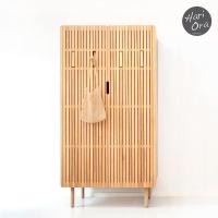 ราคา Hari Ora Amigo Wardrobe ขนาด W95.5xD55xH185cm สีไม้โอ๊คธรรมชาติ (10172641)