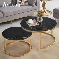 ราคา Avitaa Avitaa | โต๊ะกาแฟ รุ่น Waldolf Black Root 80cm+60cm (10174088)