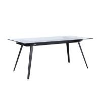 ราคา Index Living Mall Official Store โต๊ะอาหารกระจก รุ่น กลาเซย์ 180 X 90 ซม. - สีดำ (10200119)