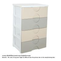 ราคา Index Living Mall Official Store ตู้ลิ้นชัก 4 ชั้น รุ่นแทมมี่ สีน้ำตาล/ครีม (10202148)