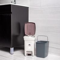 ราคา JCP ถังขยะเหลี่ยมแบบเหยียบ ขนาด 6 ลิตร รุ่น 5668 สีเทา |BAI| สีเทา (10211175)