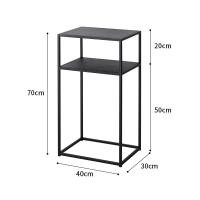 ราคา Home Studio Simple Design Side Table โต๊ะข้างวางของ ดำ (10233460)