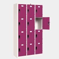 ราคา ICONIC ตู้ล็อคเกอร์ 12 ช่อง รุ่น LK-12 ก91.5xล45.7xส183 ซม. locker-0023 ม่วง (10236726)