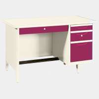 ราคา ICONIC โต๊ะทำงานเหล็ก 4 ฟุต รุ่น TC-4 กว้าง 122.9 ลึก 66.9 สูง 75 ซม. ม่วง (10237880)