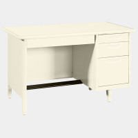 ราคา ICONIC โต๊ะทำงานเหล็ก 4 ฟุต รุ่น TC-4 ขาวมุก กว้าง 122.9 ลึก 66.9 สูง 75 ซม. (10237881)