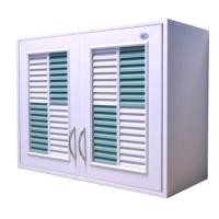 ราคา WT ตู้ลอยบานคู่ UPVC ขาว-เขียว (10213361)