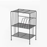 ราคา Home Studio Side Table Book Shelf โต๊ะข้างเตียง โต๊ะข้างโซฟาเหล็ก พร้อมช่องเก็บหนังสือ ดำ (10226925)
