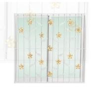 ราคา HOMEONE ONLINE หน้าต่างบานเลื่อน 2 บาน เหล็กดัด มุ้ง ESTATE CLASSIC 120x110CM ชา - - - (10210541)