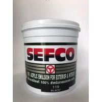 ราคา เครโฮม SEFCO สีน้ำ สีทาบ้าน อะคริลิคแท้ 100% เบอร์ 119 สีน้ำดำ Exterior สีน้ำดำ Exterior (10218343)