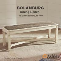 ราคา Ashley ม้านั่งยาว รุ่น BOLANBURG 127 Bench น้ำตาล/ขาว (10223462)