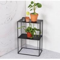 ราคา Home Studio 2 Layer Steel Side Table โต๊ะข้างเตียงข้างโซฟาเหล็กสองชั้น ดำ (10224484)