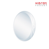 ราคา Karat Faucet กระจกเงา ทรงรี ขนาด 45x60 ซม. แกะลาย Aluminum_5 (10236573)
